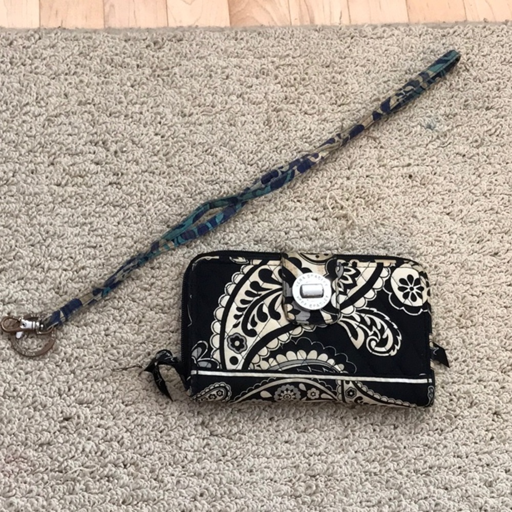 Vera Bradley Wallet and lanyard